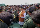 With the fearless: PM Modi meets air warriors and soldiers