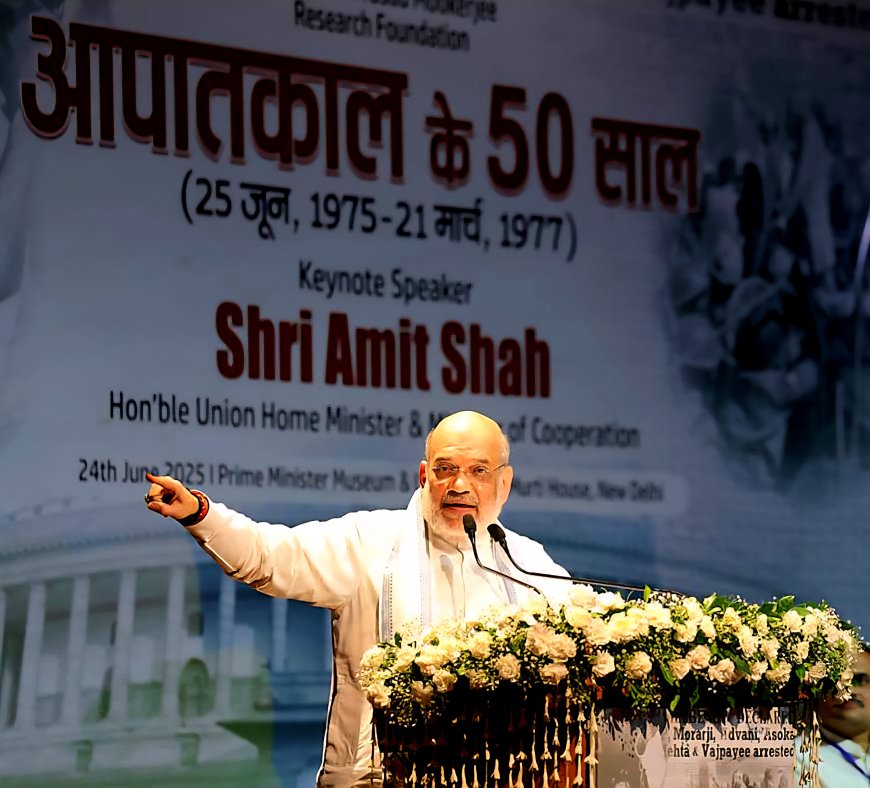 On ‘Samvidhan Hatya Diwas’, HM Amit Shah Recalls Emergency as Assault on Democracy